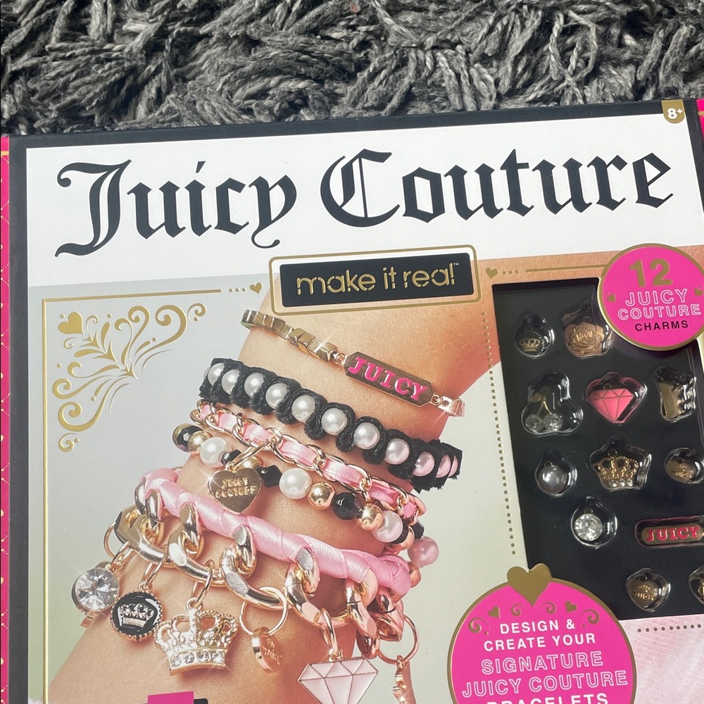Juicy Couture Pink and Black Charm Bracelet Kit NWT - Picture 5 of 9